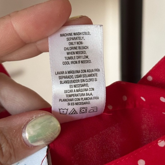 Jacklyn Smith Size 1X Red Polka Dot Skirt Midi - Picture 8 of 9